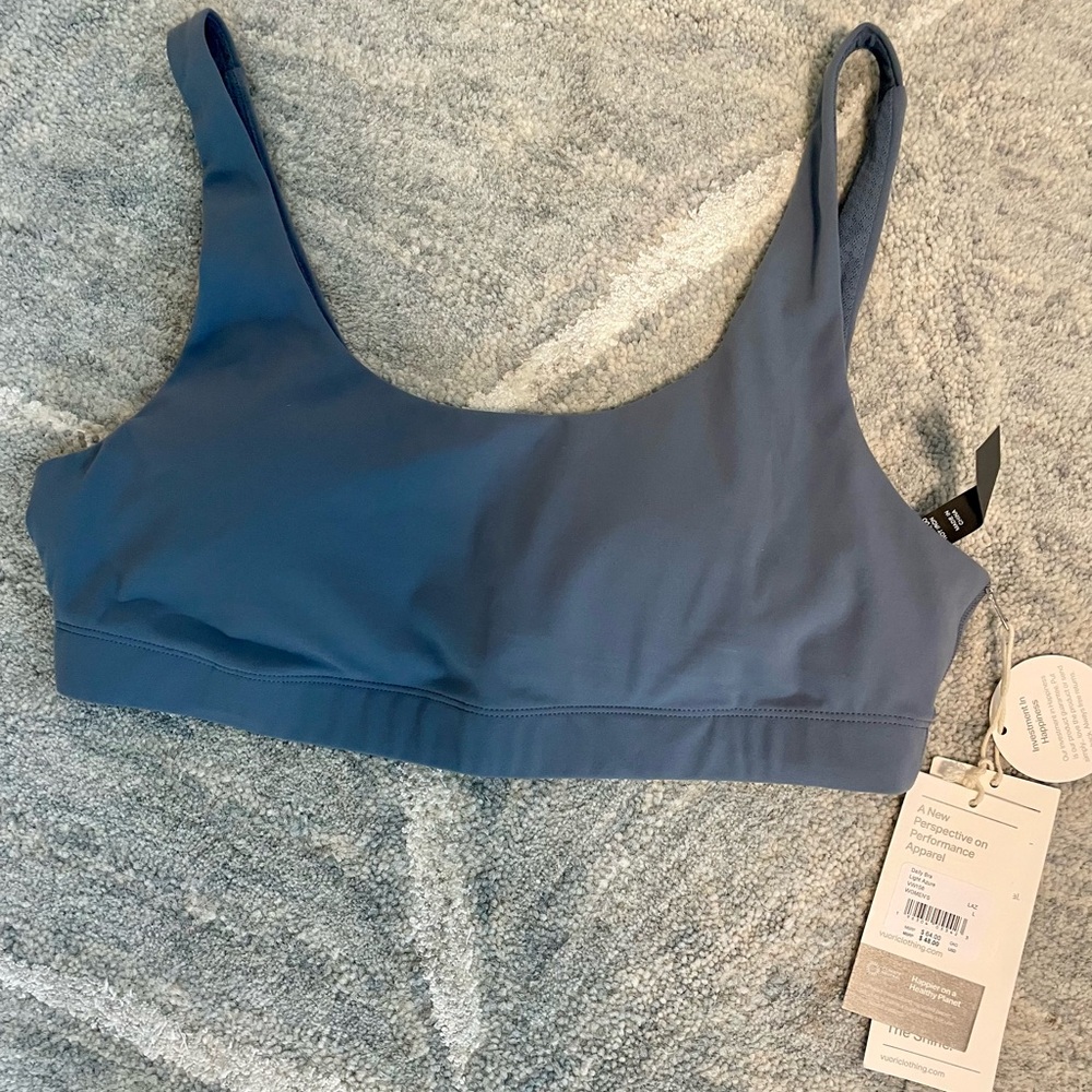 Vuori Steel Blue Sports Bra